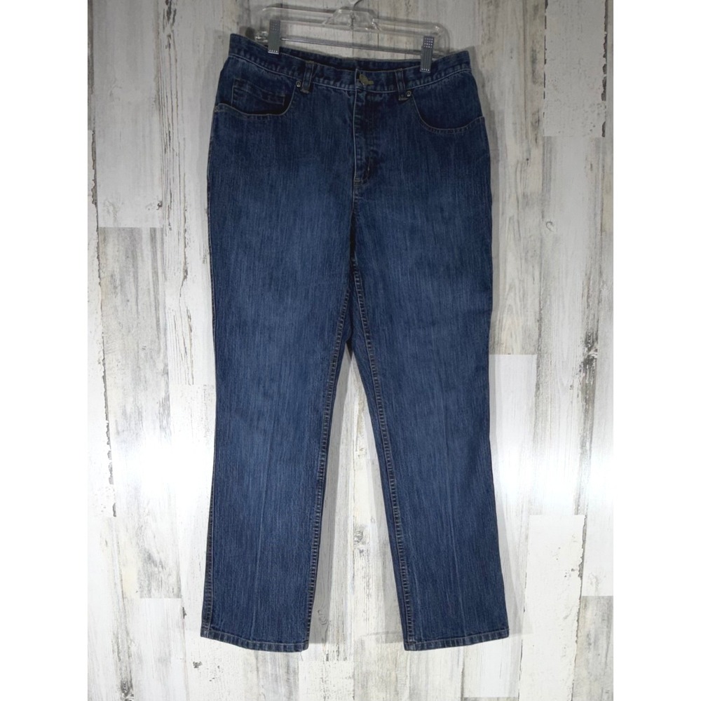 Vintage Chicos Jeans Size 1 Short (29x27.5) Straight Leg High Rise Stretch READ